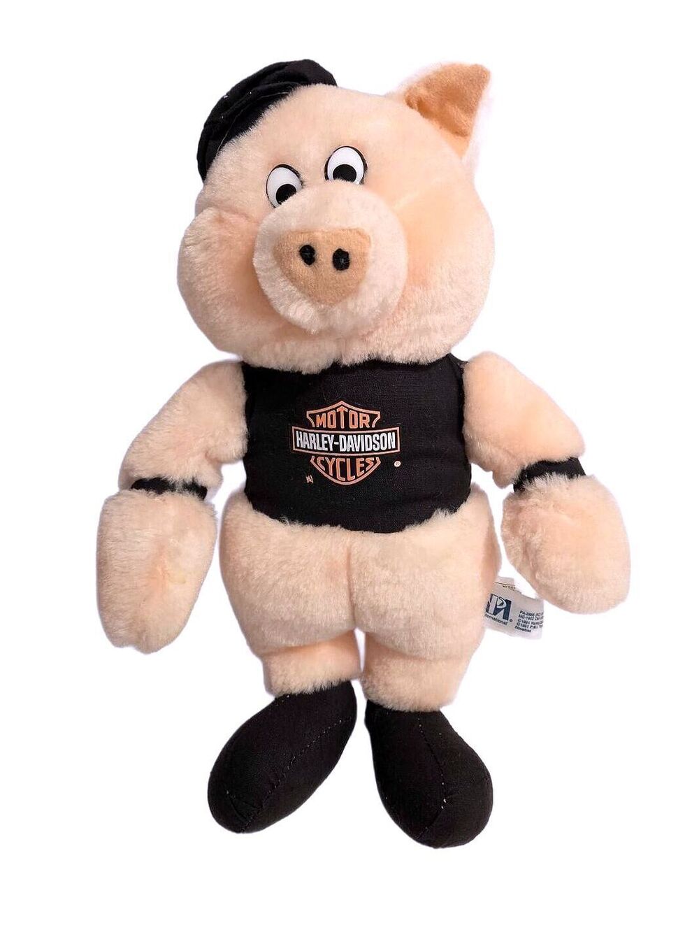 Vintage 1991 Harley-Davidson Biker Pig Plush 10" Ganzbros Road Hog